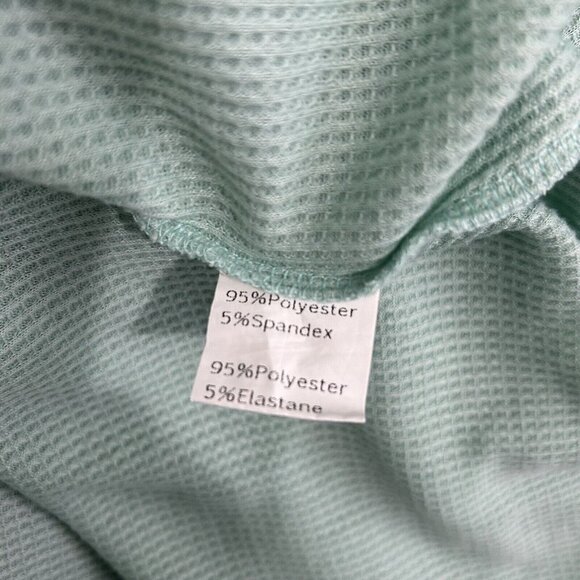 GRACE KARIN Green Lightweight Oversized Cardigan Sweater Waffle Knit Long Sz XL - Picture 9 of 10